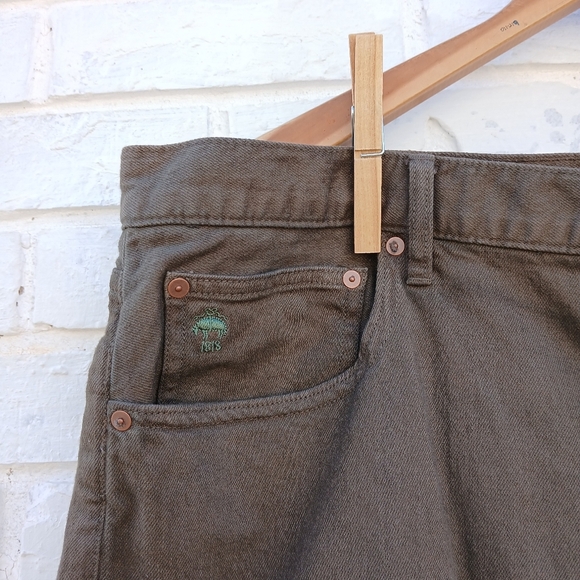 Brooks Brothers Red Fleece Jeans Olive Green - Picture 2 of 6